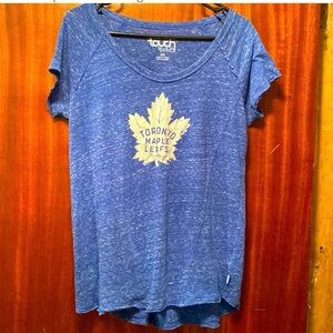 Touch by Alyssa Milano Blue Maple Leafs Tee